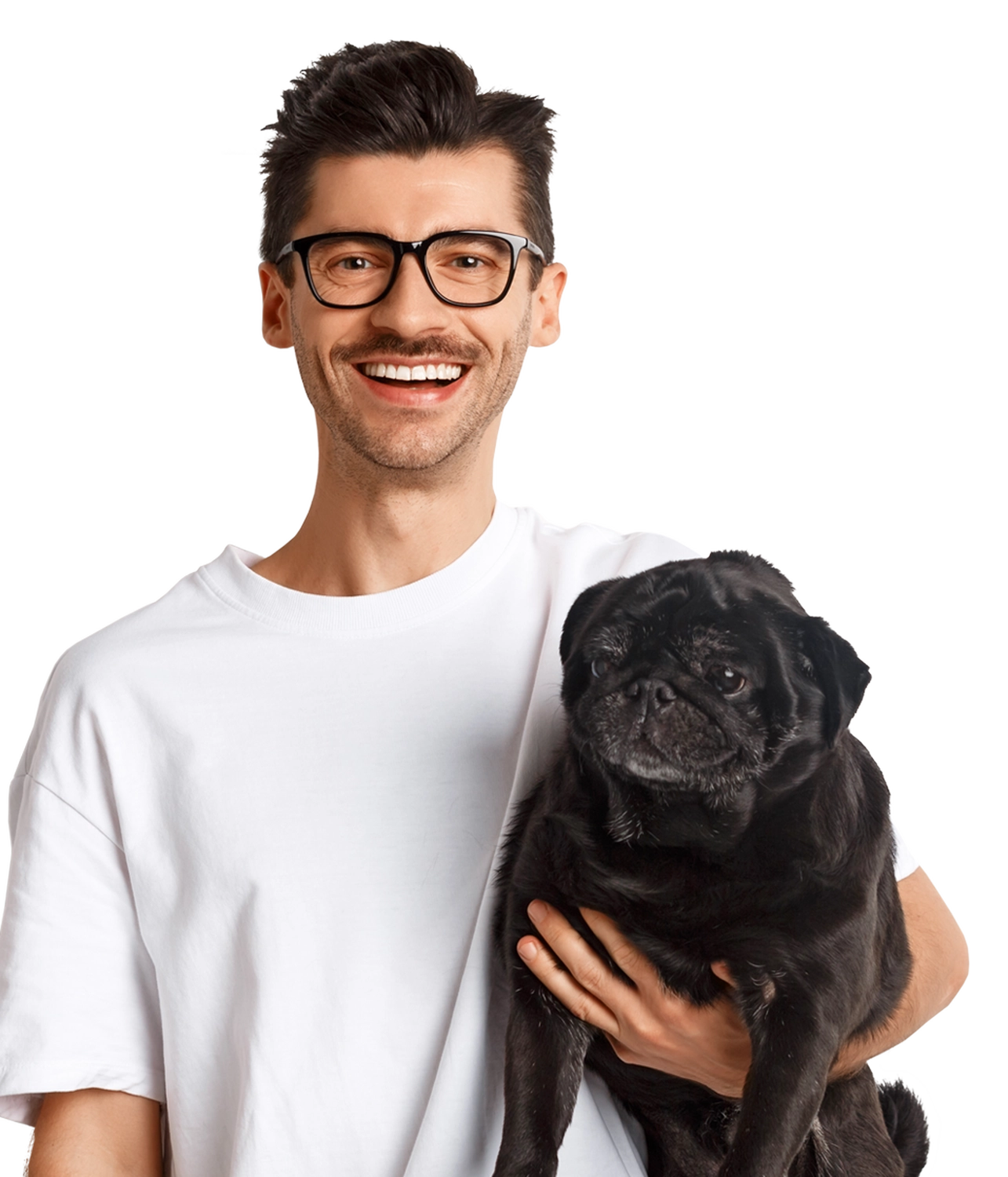 HanseMerkur Versicherung - Tierversicherung - Mann mit hund
