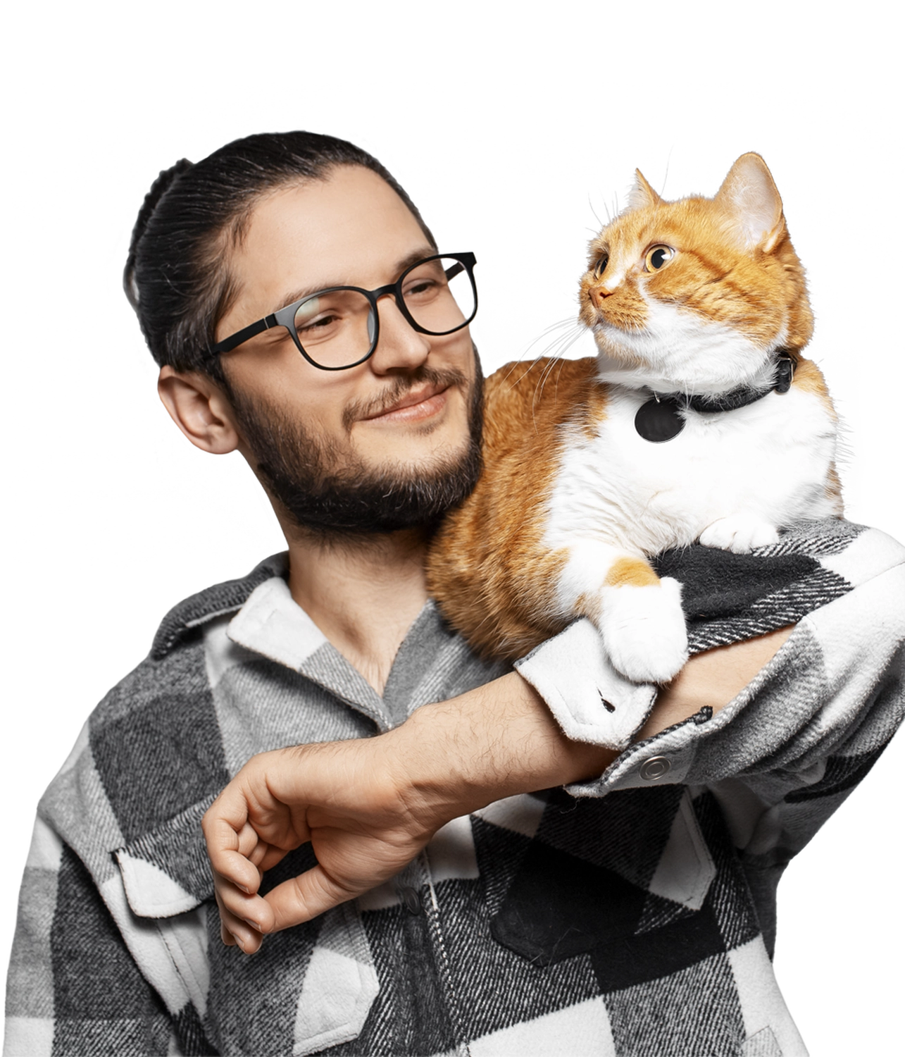 HanseMerkur Versicherung - Tierversicherung - Mann mit Katze