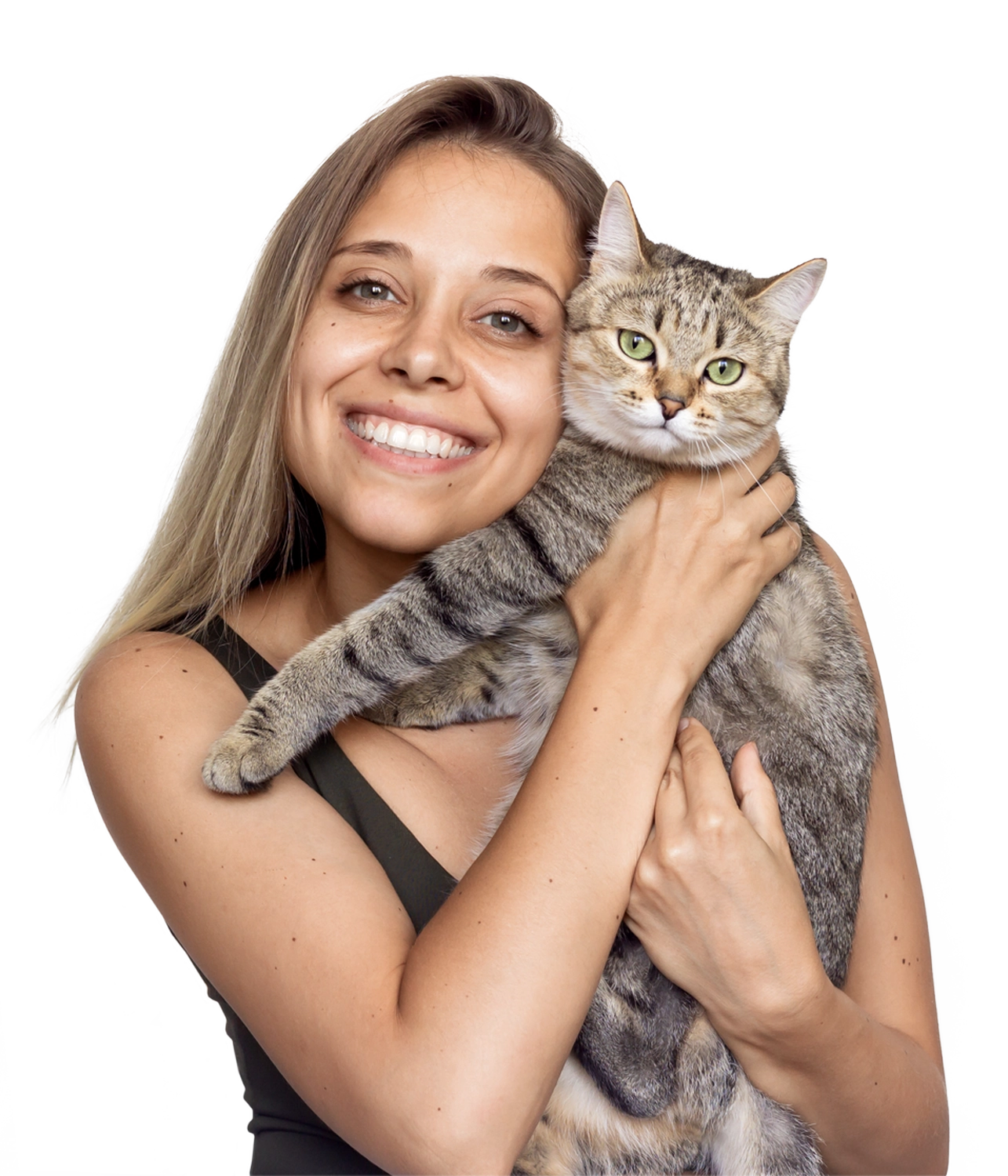HanseMerkur Versicherung - Tierversicherung -  Frau mit Katze